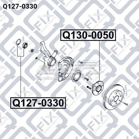 Q1270330 Q-fix cojinete de rueda delantero