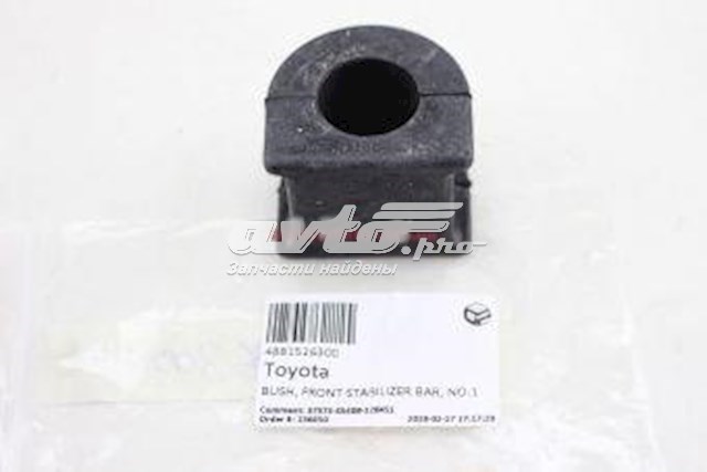 4881526300 Toyota casquillo de barra estabilizadora delantera