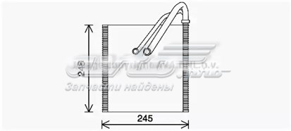 5Q2820102B VAG evaporador, aire acondicionado