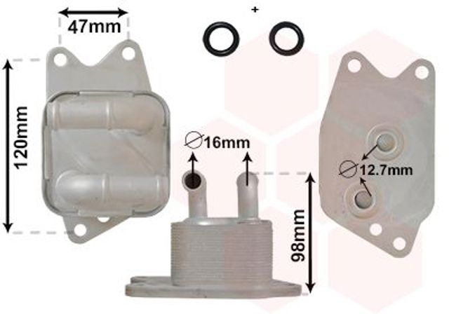 58003405 VAN Wezel radiador enfriador de la transmision/caja de cambios