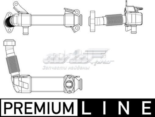 CE 17 000P Mahle Original enfriador egr de recirculación de gases de escape