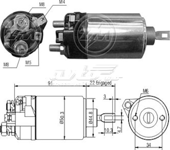 ZM628 ZM motor de arranque