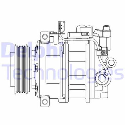 CS20522 Delphi compresor de aire acondicionado