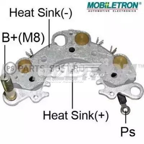 RH30 Mobiletron alternador diodo puente rectificador