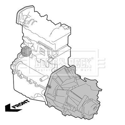 BEM3215 Borg&beck soporte, motor, derecho superior