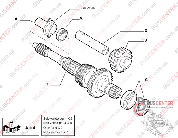 237276 Peugeot/Citroen cojinete del eje de entrada de la caja de engranajes