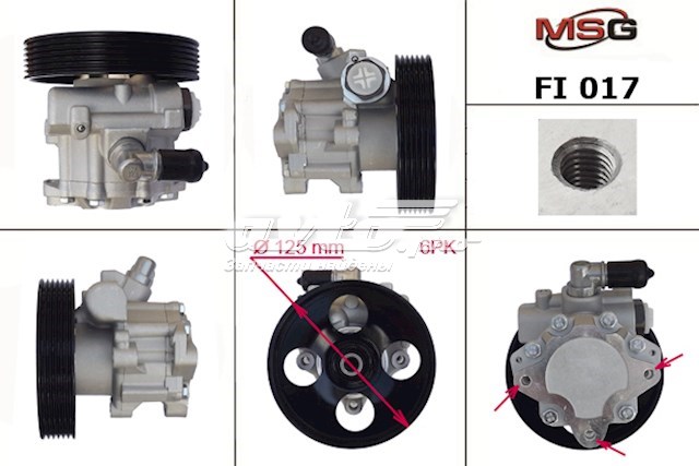 9632876780 Peugeot/Citroen bomba hidráulica de dirección