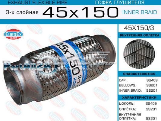 45x1503 Euroex chapa ondulada del silenciador