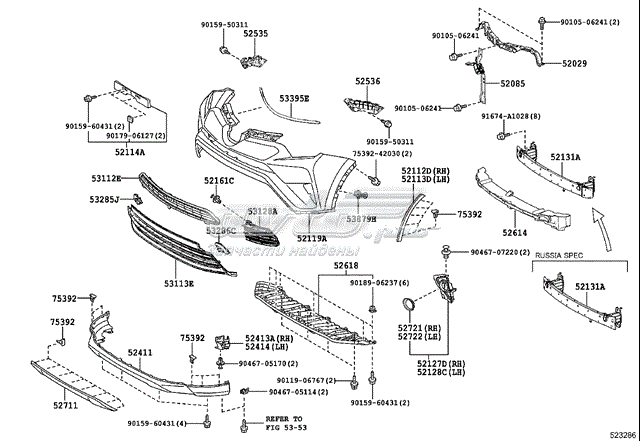  Sello Del Capo para Toyota RAV4 4 