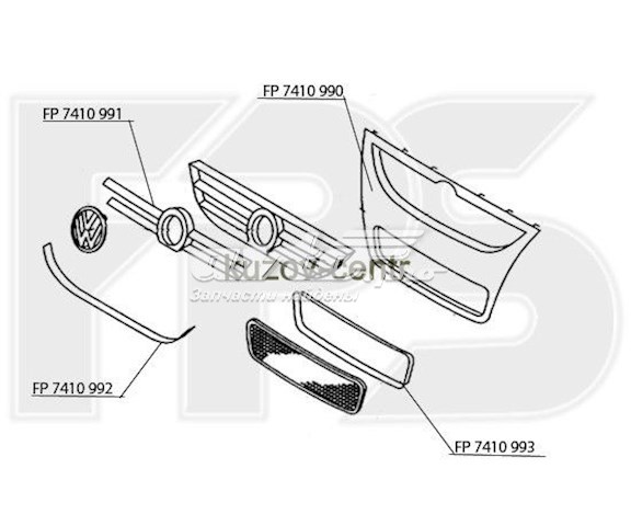 FP 7410 991 FPS panal de radiador