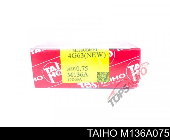 M136A075 Taiho juego de cojinetes de cigüeñal, cota de reparación +0,75 mm