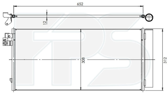 FP 14 K492-NS Nissens condensador aire acondicionado