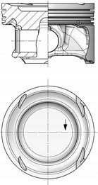 40862600 Kolbenschmidt pistón completo para 1 cilindro, std