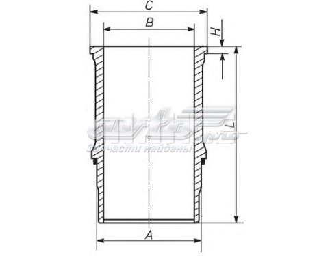 227WN6701 Mahle Original camisa del cilindro