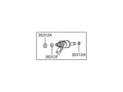 353102E610 Hyundai/Kia inyector de combustible