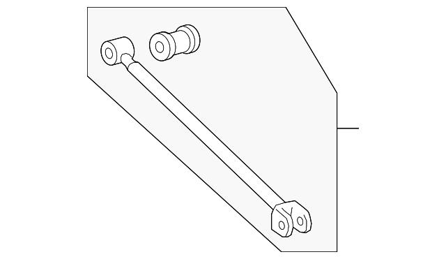 4873073020 Toyota barra transversal de suspensión trasera