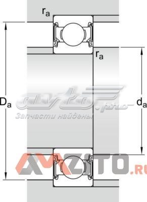 62072RS1C3 SKF rodamiento exterior del eje delantero