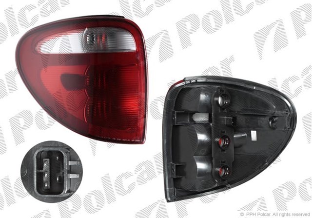  Piloto posterior izquierdo para Dodge Caravan NS