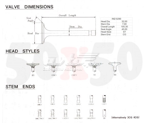 B30112111 Mazda válvula de admisión