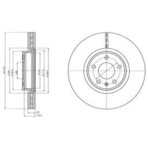 BG4346C Delphi freno de disco delantero