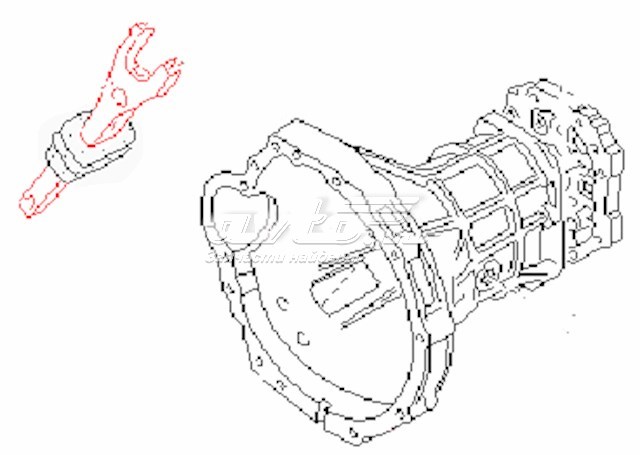  Horquilla de desembrague, embrague para Nissan Terrano 2 