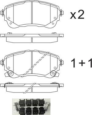 KBP-9159 Kavo Parts pastillas de freno delanteras