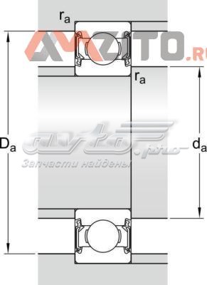 6301-2RSH SKF rodamiento, motor de arranque