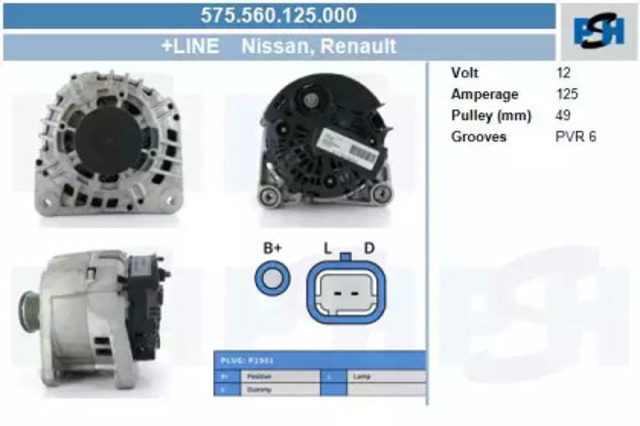 575560125000 PSH alternador