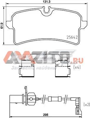 P85151 Brembo pastillas de freno traseras