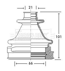 BCB2769 Borg&beck fuelle, árbol de transmisión delantero interior