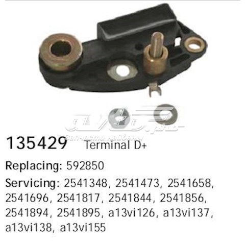 135429 Cargo alternador diodo puente rectificador