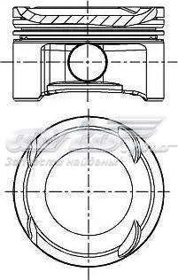 A2740301517 Mercedes pistón completo para 1 cilindro, std