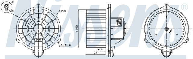  Motor eléctrico, ventilador habitáculo para Hyundai I10 PA