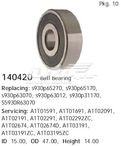 A3T01877A Mitsubishi alternador