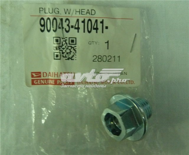 9004341041000 Daihatsu tapón roscado, colector de aceite