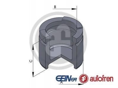 D025673 Autofren émbolo, pinza del freno trasera