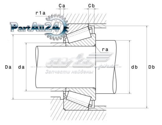 HR30206J NSK cojinete, árbol intermedio