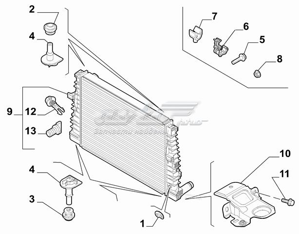 71772401 Fiat/Alfa/Lancia tapón de expansión de refrigerante/anticongelante