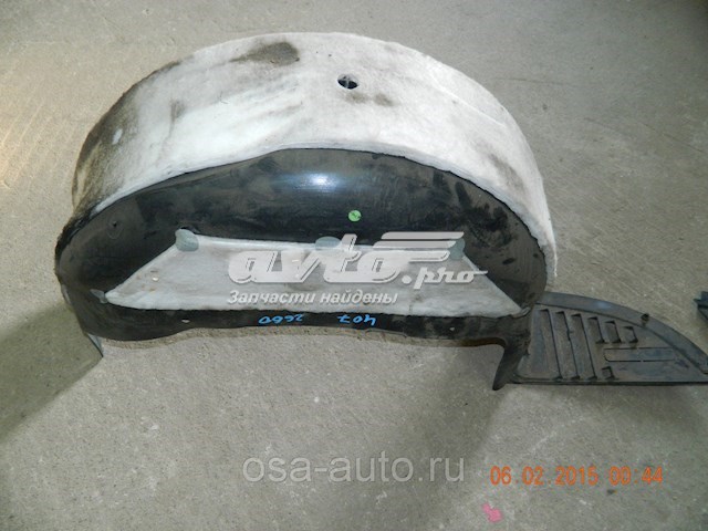  Guardabarros interior, aleta trasera, derecho para Peugeot 407 6D