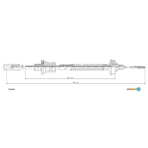 35.0153 Adriauto cable de embrague