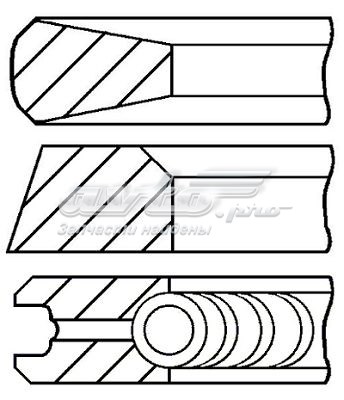 08-326300-00 Goetze juego de aros de pistón para 1 cilindro, std