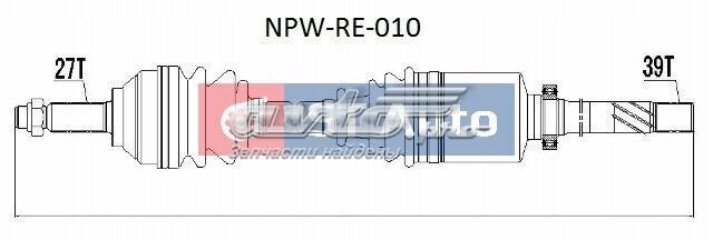 NPW-RE-010 NTY árbol de transmisión delantero derecho