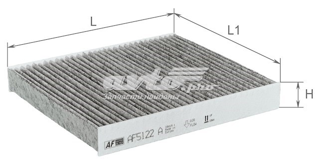 AF5122A Alpha-filter filtro de habitáculo