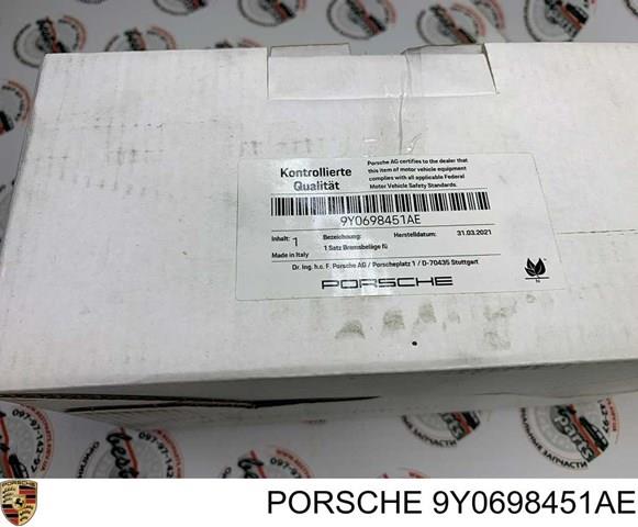 9Y0698451AE Porsche pastillas de freno traseras