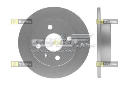 PB 1389 Starline disco de freno trasero