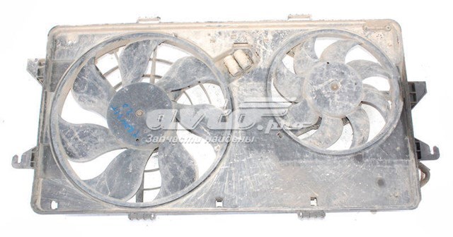 4537734 Ford difusor de radiador, ventilador de refrigeración, condensador del aire acondicionado, completo con motor y rodete