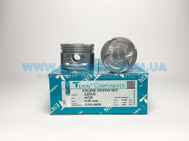  Juego De Piston Para Motor, 2da reparación (+ 0,50) para Lexus IS E1