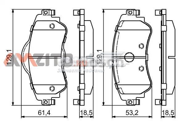 986494690 Bosch pastillas de freno delanteras