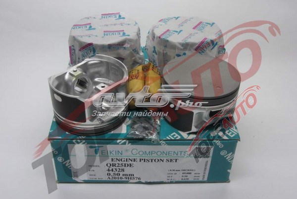  Juego De Piston Para Motor, 2da reparación (+ 0,50) para Nissan X-Trail T30