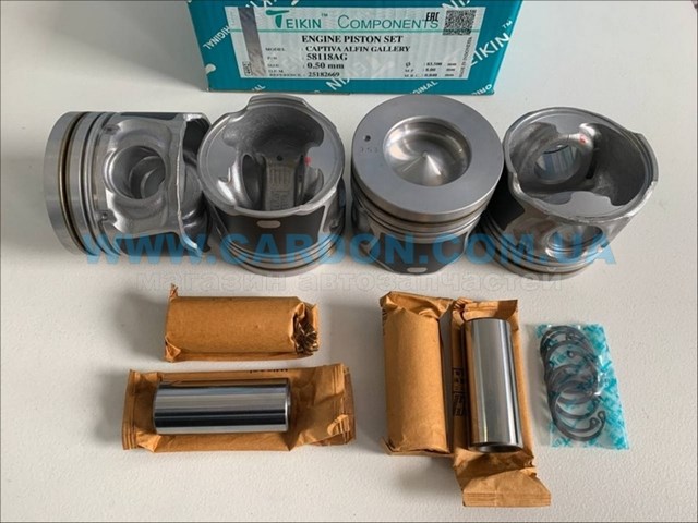  Juego De Piston Para Motor, 2da reparación (+ 0,50) para Chevrolet Cruze J300